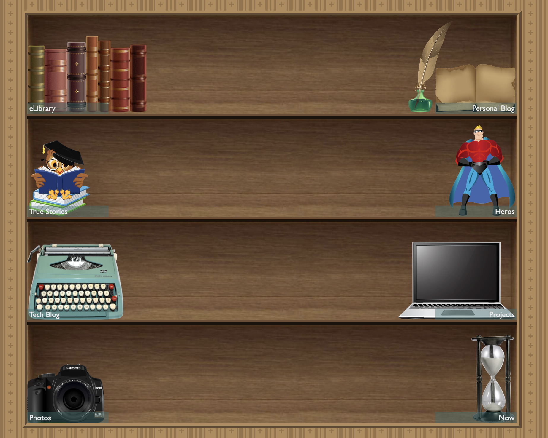 Screenshot of the old Shelf
